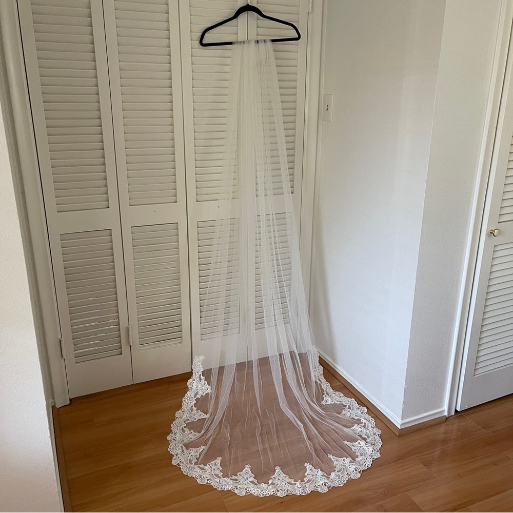 Lace veil - chapel length